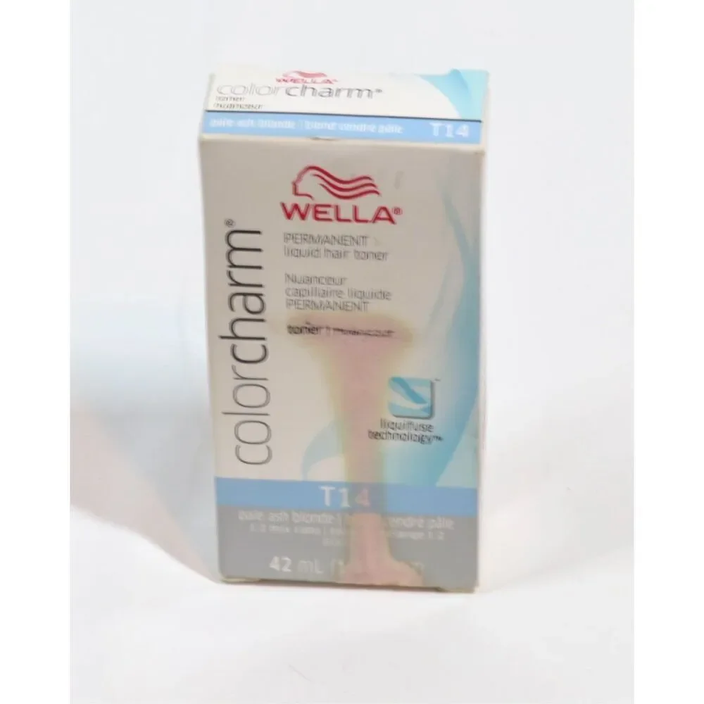 Wella Color Charm Toner T14 Pale Ash Blonde 1.4 Fl oz New in Box